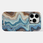 Stromende golven van kleur in Abstracte kunst Case-Mate iPhone Case (Achterkant (horizontaal))