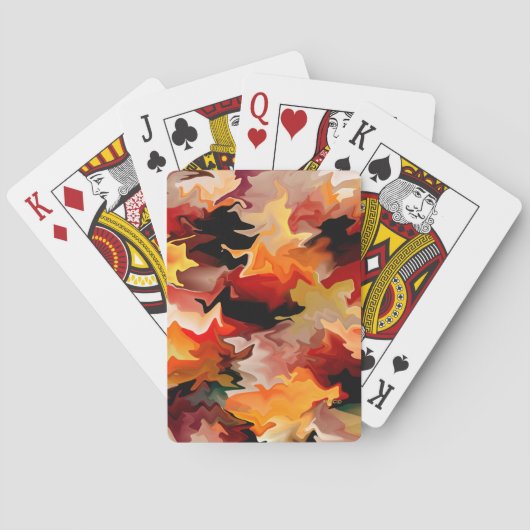 Stromende herfst...... pokerkaarten (Achterkant)