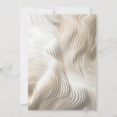 Stromende Ivoren bruiloft Kaart (Achterkant)