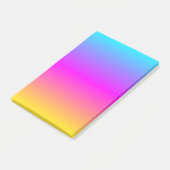  stromende kleuren Geel Goud Roze Blauw Aqua Post-it® Notes (Schuin)