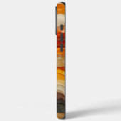 Stromende lagen van Abstracte aardetinten Case-Mate iPhone Case (Achterkant / Links)
