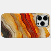 Stromende lagen van Abstracte aardetinten Case-Mate iPhone Case (Achterkant (horizontaal))