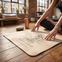 Stromende Lijnkunst Mediterende Figuur Yoga
