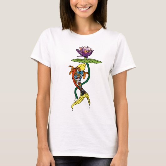 stromende Lotus T-shirt (Voorkant)