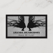 stromende lucht | Glitter | Zwarte grens Visitekaartje (Voorkant)