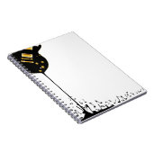 stromende muziek notitieboek (Rechterzijde)