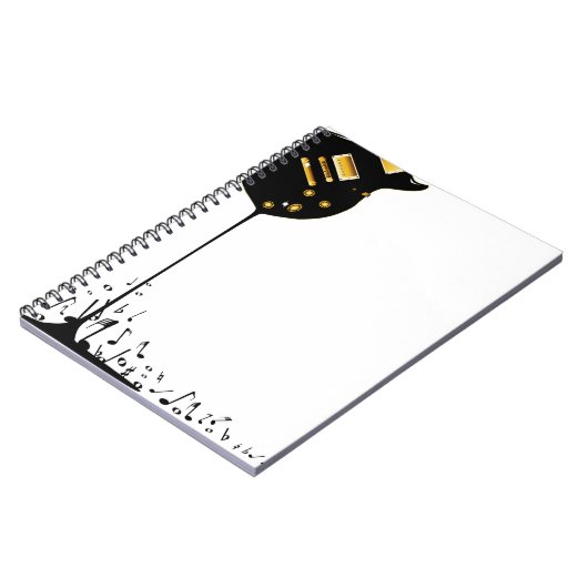 stromende muziek notitieboek (Linkerzijde)