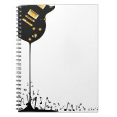 stromende muziek notitieboek (Voorkant)