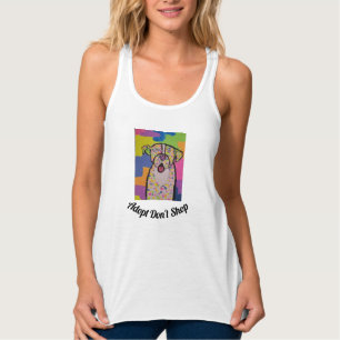 , stromende racerbacktank voor de hondenadvocaat tanktop