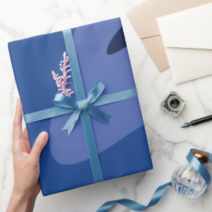 Stromende rimpelingen Donkere Indigo Cadeaupapier