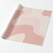 Stromende rimpels gedempt roze cadeaupapier (Uitgerold)