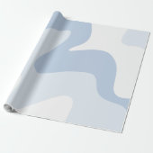 Stromende Ripples Poeder Blauw Cadeaupapier (Uitgerold)