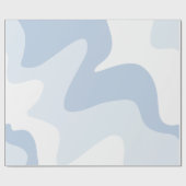 Stromende Ripples Poeder Blauw Cadeaupapier (Vlak)