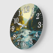 Stromende River Natuur Landschapsbos Outdoor Grote Klok (Hoek)