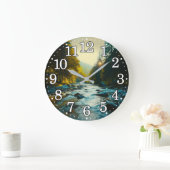 Stromende River Natuur Landschapsbos Outdoor Grote Klok (Huis)