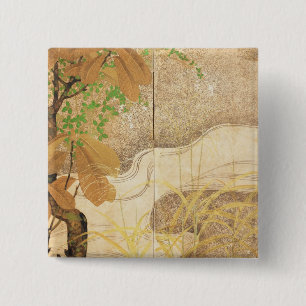 stromende rivier vierkante button 5,1 cm