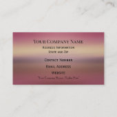 Stromende Roze Bloemen Elegante Vreedzame Professi Visitekaartje (Achterkant)