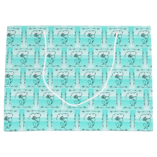 Stromende schoonheid Aqua Horizontale cadeautas (Voorkant)