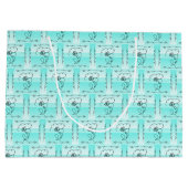 Stromende schoonheid Aqua Horizontale cadeautas (Achterkant)