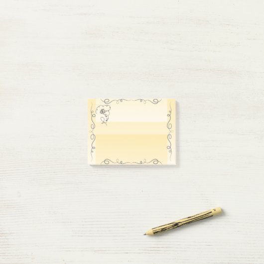 Stromende schoonheid Goldenrod Sticky Notes (Op bureau)