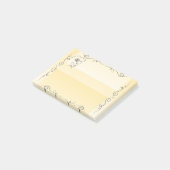 Stromende schoonheid Goldenrod Sticky Notes (Schuin)