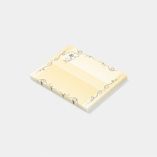Stromende schoonheid Goldenrod Sticky Notes (Schuin)