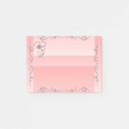 Stromende schoonheid Koraal Sticky Notes