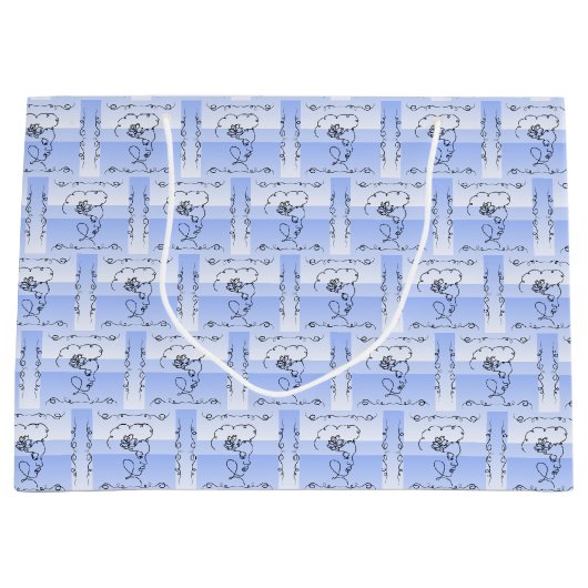 Stromende schoonheid Maagdenpalm horizontale cadea Groot Cadeauzakje (Voorkant)