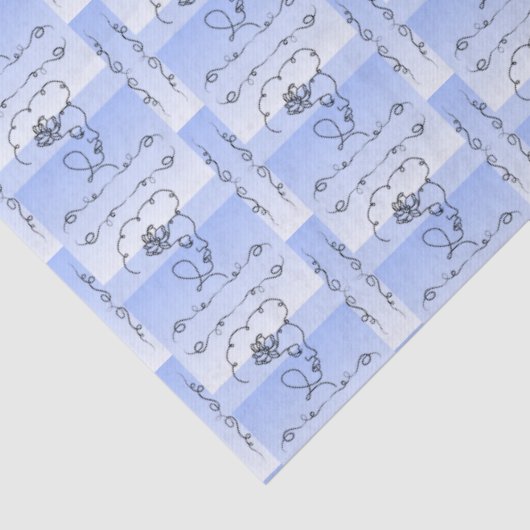 Stromende schoonheid Maagdenpalm Tissuepapier (Detail)