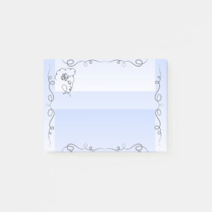 Stromende schoonheid Periwinkle Sticky Notes