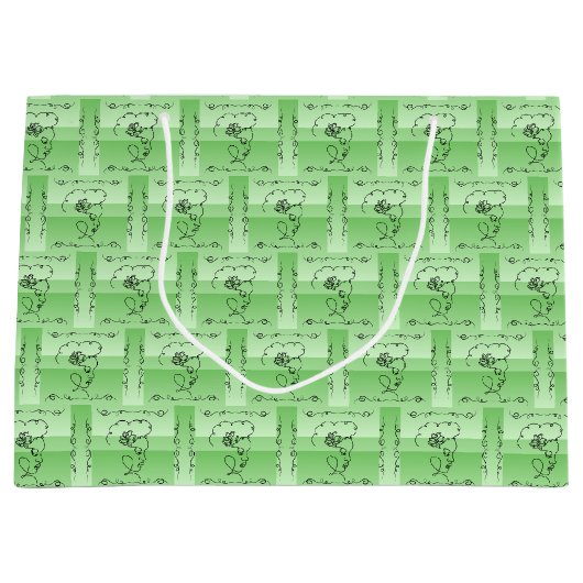 Stromende schoonheid salie horizontale cadeautas (Voorkant)