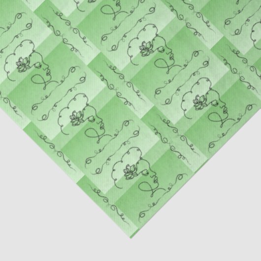 Stromende schoonheid Vlierbes tissues Tissuepapier (Detail)