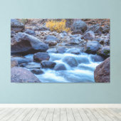 stromende stroom canvas afdruk (Insitu (Houten vloer))