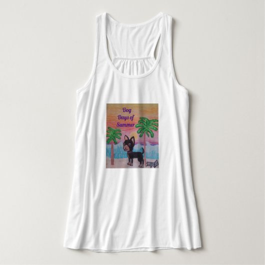 , stromende vrouwen, tanktop chihuahua sunset (Design voorkant)