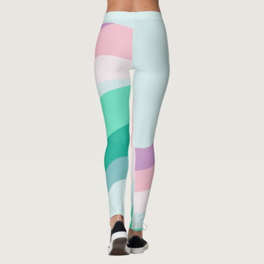 stromende waterverf leggings (Achterkant)