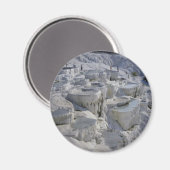Stromende witte rotsen magneet (Voorkant / Achterkant)