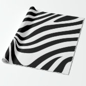stromende zebrastrepen cadeaupapier (Uitgerold)