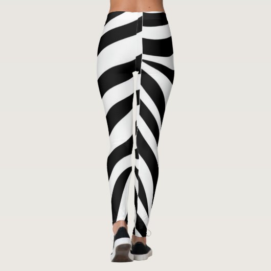 stromende zebrastrepen leggings (Achterkant)
