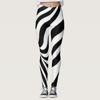 stromende zebrastrepen leggings