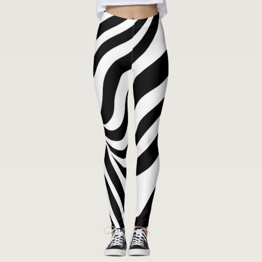 stromende zebrastrepen leggings (Voorkant)