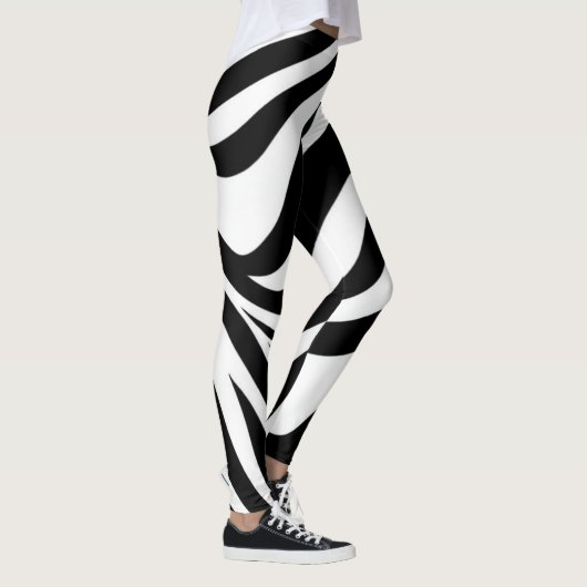 stromende zebrastrepen leggings (Rechts)
