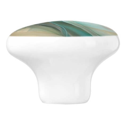 Stromende zijde Abstracte keramische knop (Zijkant)