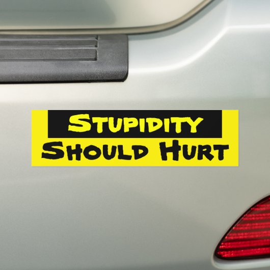 Stromheid moet pijn doen bumpersticker (Op auto)