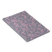 Stroming in grijs en roze notitieboek (Rechterzijde)