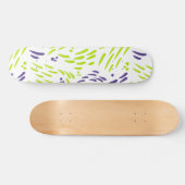 Stroming in limoengroen en Paars Persoonlijk Skateboard (Horizontaal)
