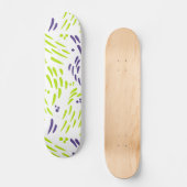 Stroming in limoengroen en Paars Persoonlijk Skateboard (Voorkant)