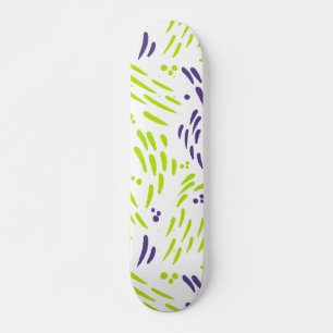 Stroming in limoengroen en Paars Persoonlijk Skateboard