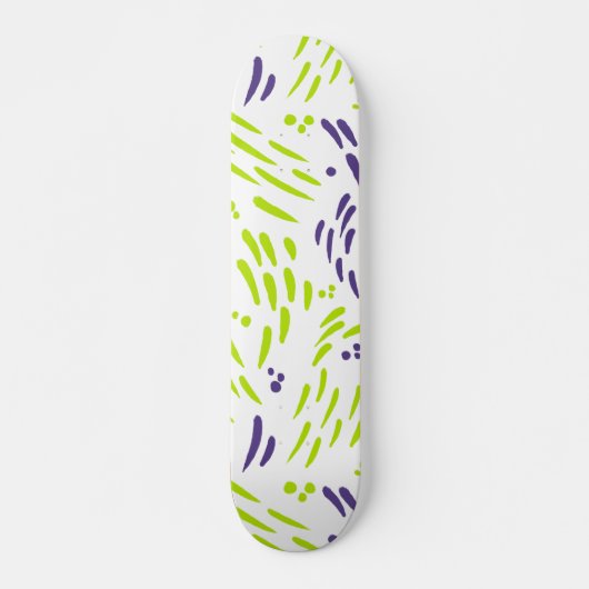 Stroming in limoengroen en Paars Persoonlijk Skateboard (Voorkant)