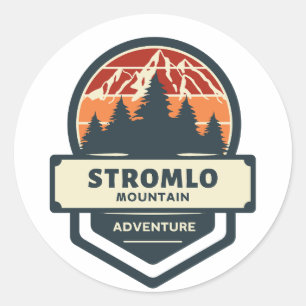 Stromlo mountain peak bike park T-shirt Ronde Sticker