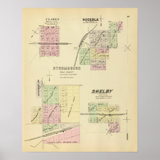Stromsburg, Nebraska Poster (Voorkant)